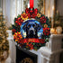 Labrador Black Wreath Christmas Decoration
